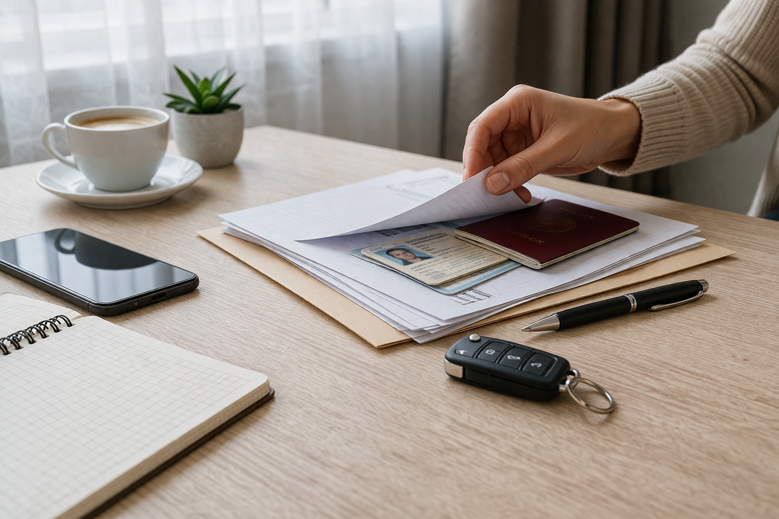 Менеджер консультирует клиента по оформлению страхования