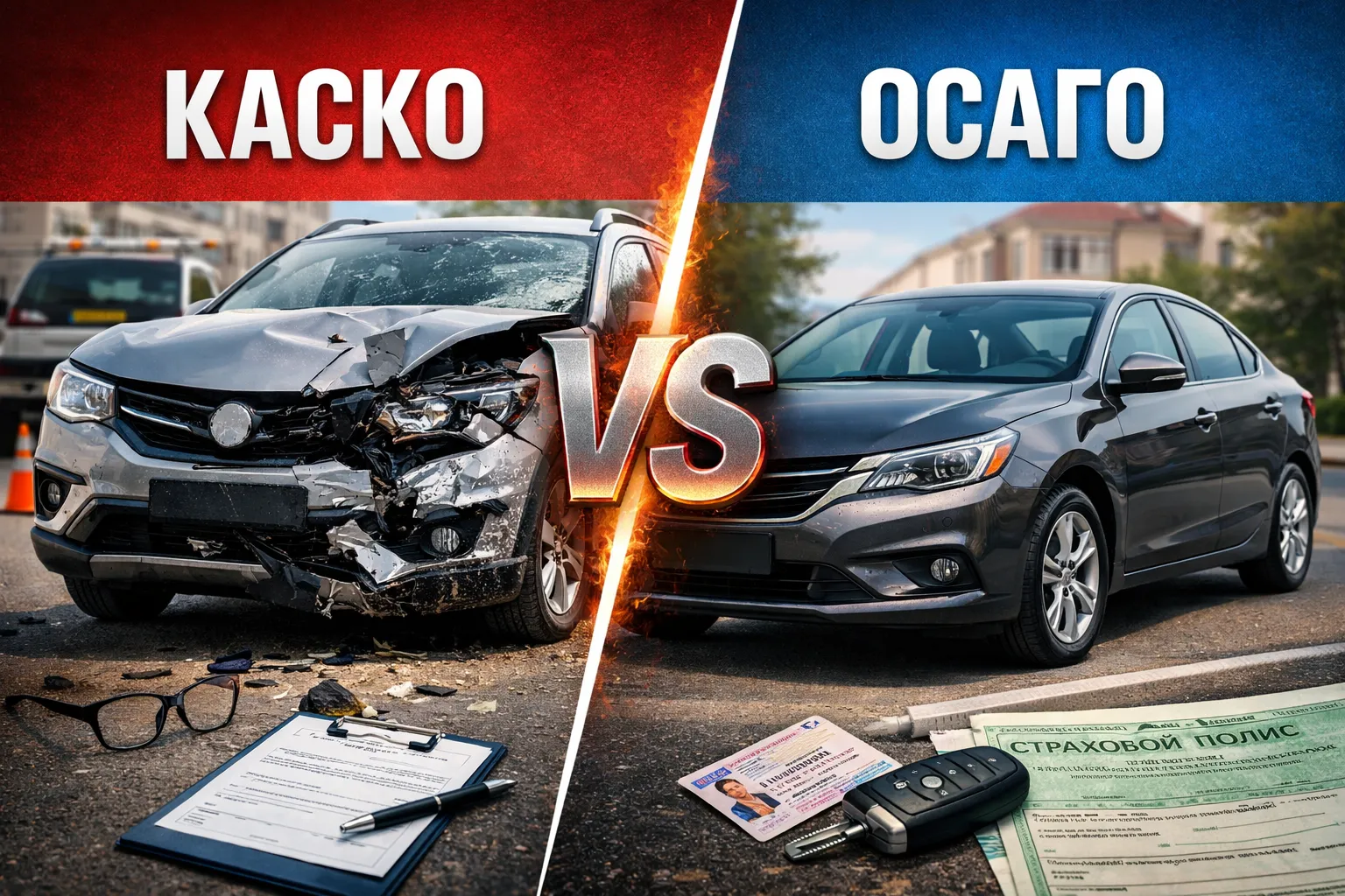 Чем отличается КАСКО от ОСАГО и что реально нужно водителю